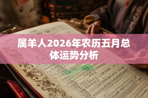 属羊人2026年农历五月总体运势分析
