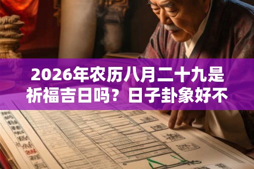 2026年农历八月二十九是祈福吉日吗？日子卦象好不好？