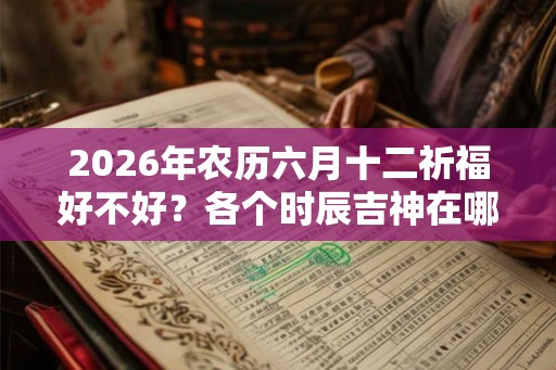 2026年农历六月十二祈福好不好？各个时辰吉神在哪？