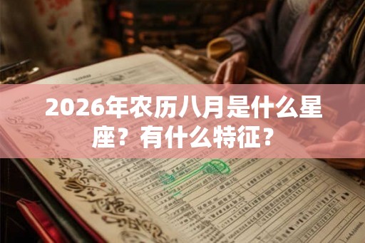 2026年农历八月是什么星座？有什么特征？