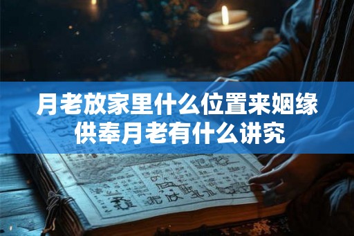 月老放家里什么位置来姻缘 供奉月老有什么讲究