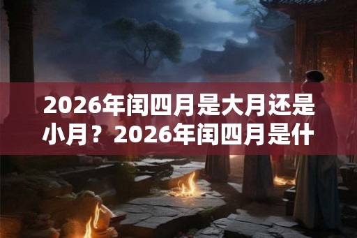 2026年闰四月是大月还是小月?2026年闰四月是什么月? 2026年闰四月是大月还是小月?2026年闰四月是什么月?