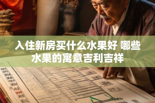 入住新房买什么水果好 哪些水果的寓意吉利吉祥