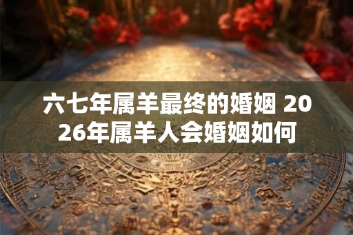 六七年属羊最终的婚姻 2026年属羊人会婚姻如何