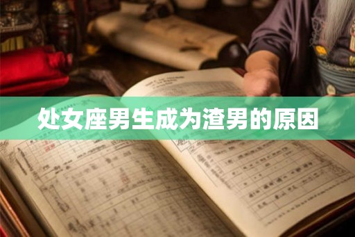 处女座男生成为渣男的原因