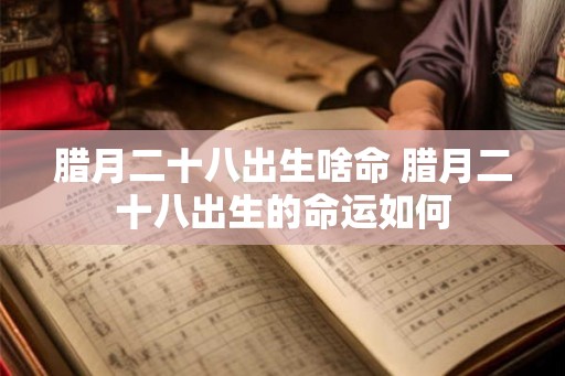腊月二十八出生啥命 腊月二十八出生的命运如何