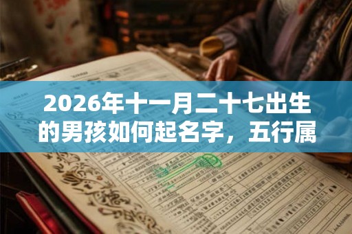 2026年十一月二十七出生的男孩如何起名字，五行属什么