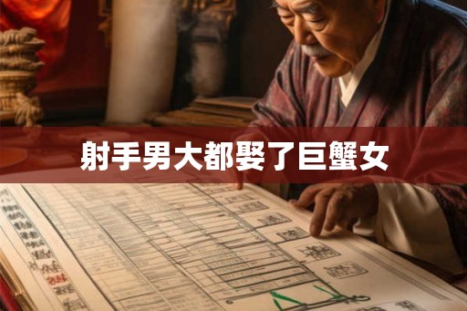 射手男大都娶了巨蟹女