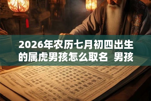 2026年农历七月初四出生的属虎男孩怎么取名  男孩有朝气的名字