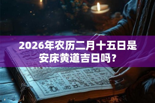 2026年农历二月十五日是安床黄道吉日吗？