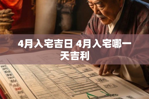 4月入宅吉日 4月入宅哪一天吉利