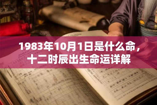 1983年10月1日是什么命，十二时辰出生命运详解