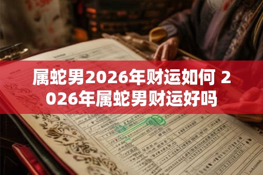 属蛇男2026年财运如何 2026年属蛇男财运好吗