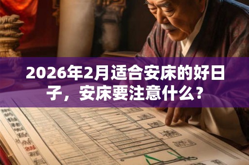 2026年2月适合安床的好日子，安床要注意什么？