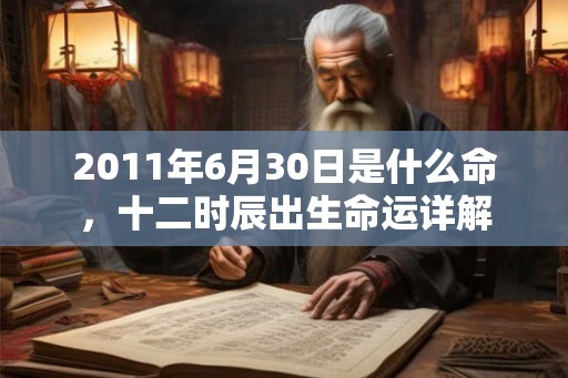 2011年6月30日是什么命，十二时辰出生命运详解