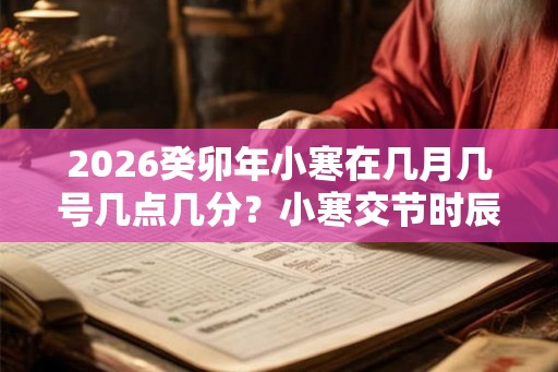 2026癸卯年小寒在几月几号几点几分？小寒交节时辰查询