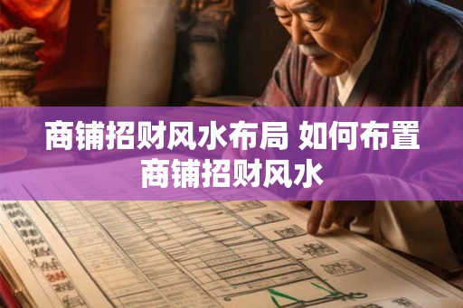 商铺招财风水布局 如何布置商铺招财风水