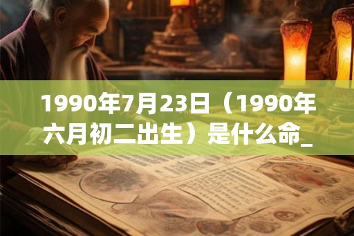 1990年7月23日（1990年六月初二出生）是什么命_命运如何