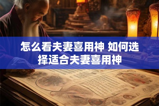 怎么看夫妻喜用神 如何选择适合夫妻喜用神