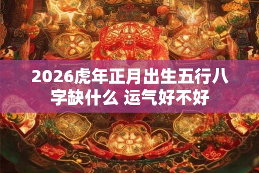 2026虎年正月出生五行八字缺什么 运气好不好