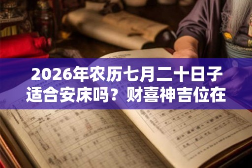 2026年农历七月二十日子适合安床吗？财喜神吉位在哪？