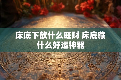 床底下放什么旺财 床底藏什么好运神器