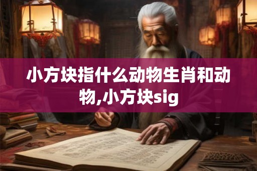 小方块指什么动物生肖和动物,小方块sig