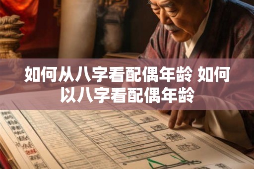 如何从八字看配偶年龄 如何以八字看配偶年龄 如何从八字看配偶年龄 如何以八字看配偶年龄