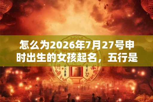 怎么为2026年7月27号申时出生的女孩起名，五行是什么？