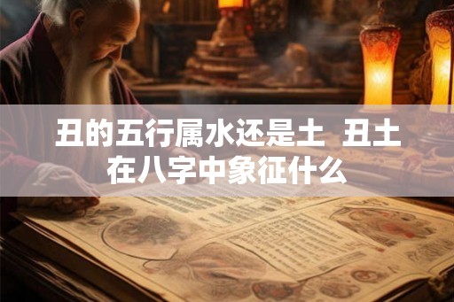 丑的五行属水还是土  丑土在八字中象征什么