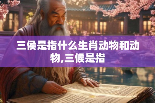 三侯是指什么生肖动物和动物,三候是指