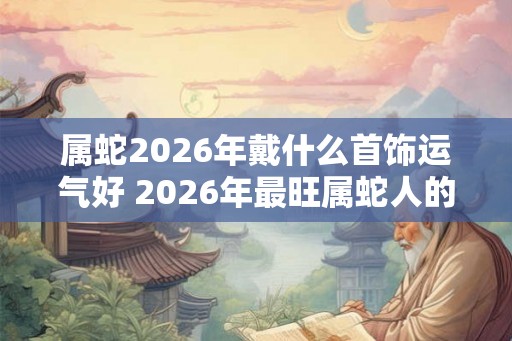 属蛇2026年戴什么首饰运气好 2026年最旺属蛇人的吉祥物