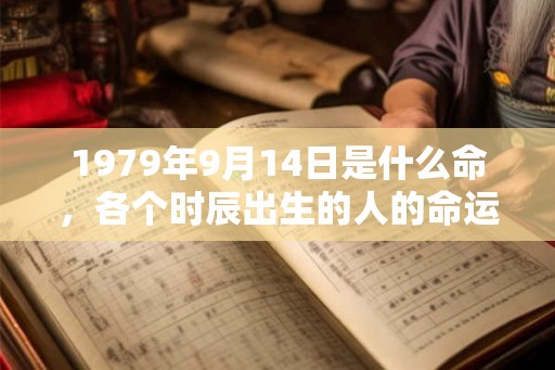 1979年9月14日是什么命,各个时辰出生的人的命运 1979年9月14日是什么命,各个时辰出生的人的命运