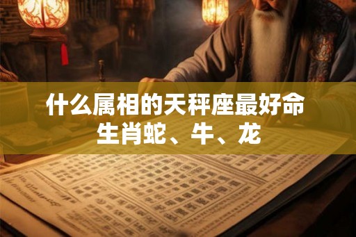 什么属相的天秤座最好命 生肖蛇、牛、龙 什么属相的天秤座最好命 生肖蛇、牛、龙