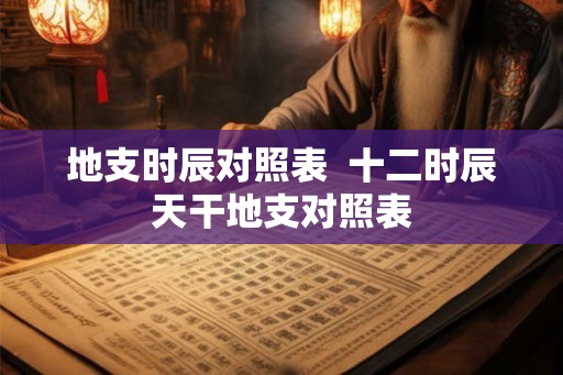 地支时辰对照表  十二时辰天干地支对照表