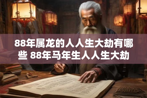 88年属龙的人人生大劫有哪些 88年马年生人人生大劫在哪
