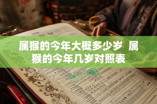 属猴的今年大概多少岁  属猴的今年几岁对照表