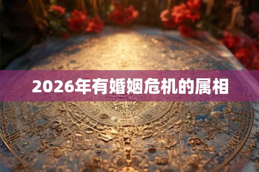2026年有婚姻危机的属相