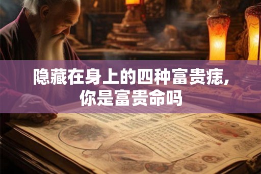 隐藏在身上的四种富贵痣,你是富贵命吗 隐藏在身上的四种富贵痣,你是富贵命吗