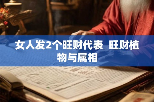 女人发2个旺财代表  旺财植物与属相