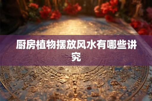厨房植物摆放风水有哪些讲究