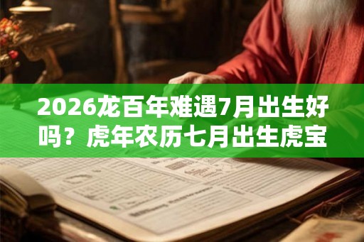2026龙百年难遇7月出生好吗？虎年农历七月出生虎宝宝性格