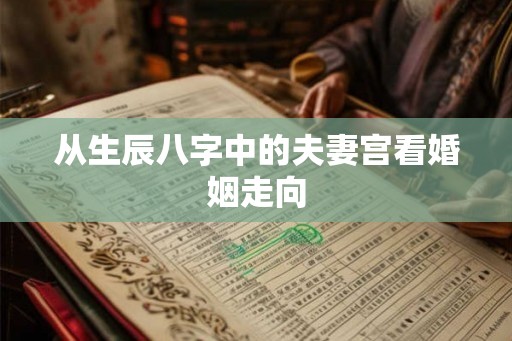 从生辰八字中的夫妻宫看婚姻走向