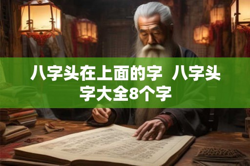 八字头在上面的字  八字头字大全8个字
