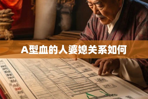A型血的人婆媳关系如何
