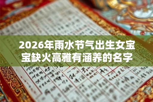 2026年雨水节气出生女宝宝缺火高雅有涵养的名字