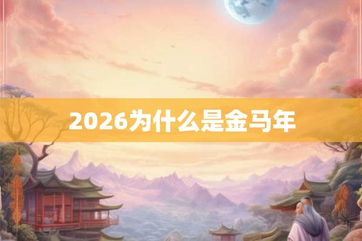 2026为什么是金马年