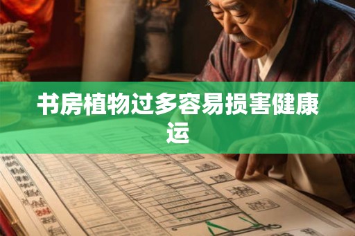 书房植物过多容易损害健康运