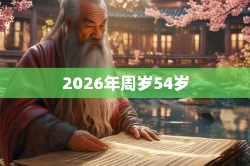 2026年周岁54岁