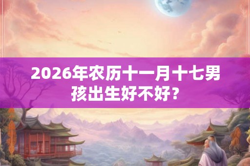 2026年农历十一月十七男孩出生好不好? 2026年农历十一月十七男孩出生好不好?